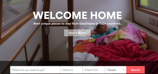 AirBnB Home Page
