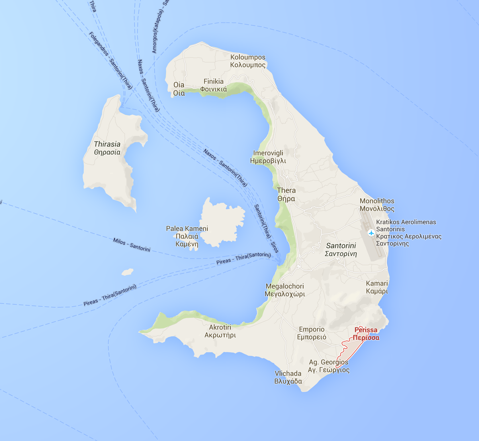 Santorini Map
