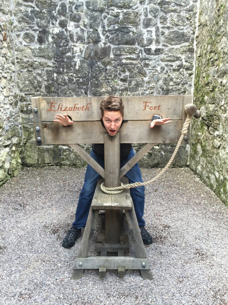 In the Gallows in Elizabeth Fort Gallows in Cork, Ireland