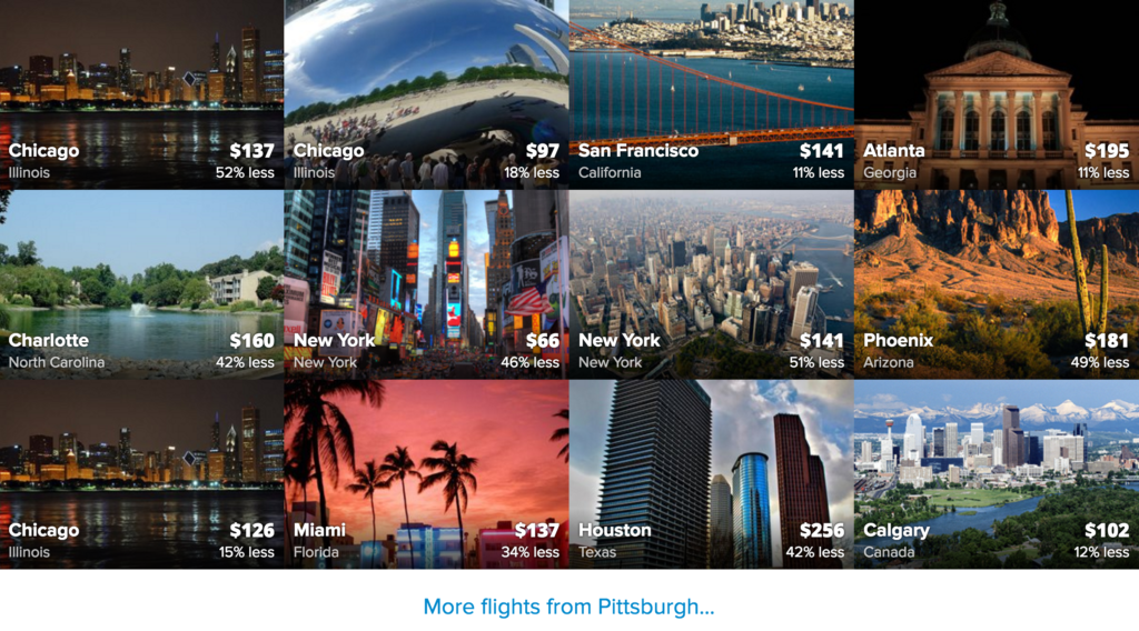 Skiplagged Deals & Savings from Pittsburgh